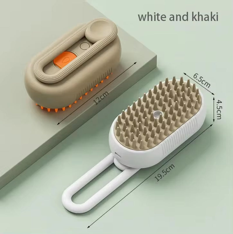 Pet Electric Spray Comb for Cats and Dogs - One-Key Spray Hair Removal and Massage Brush