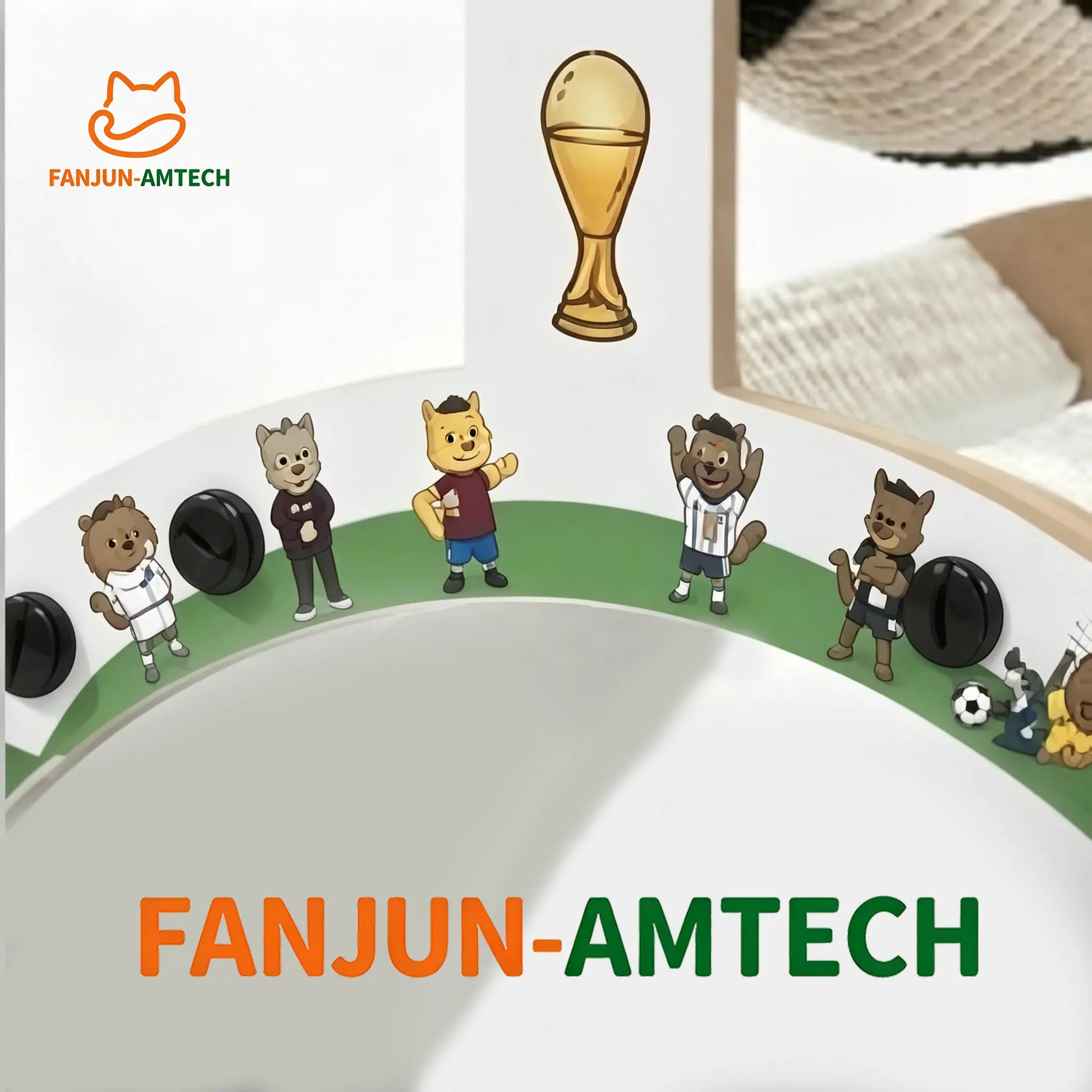 Durable Cat Scratching Post with Soccer Ball - Upgraded Hardened Corrugated Cardboard Arch Bridge - Fun Soccer-Themed Indoor Cat Furniture