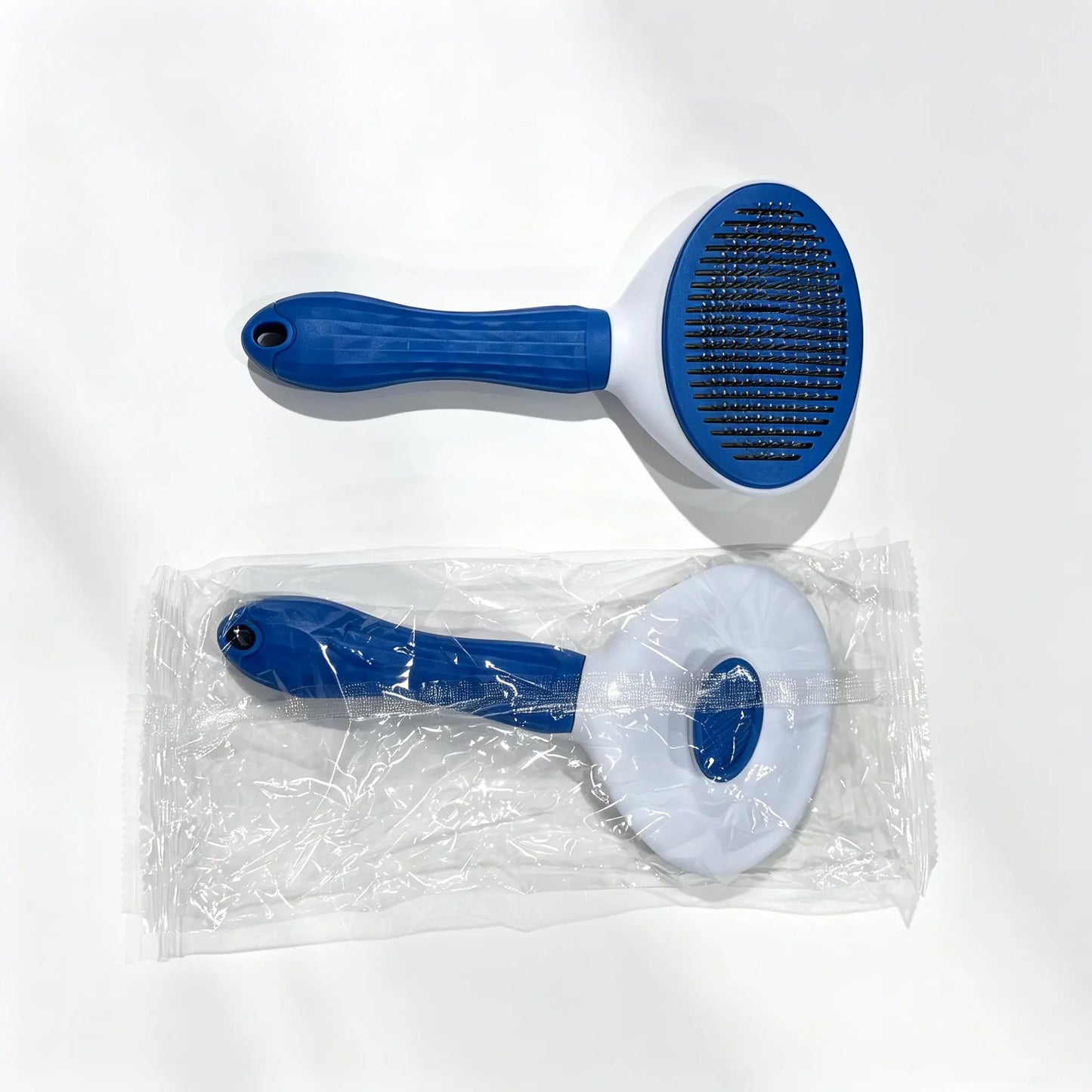 Pet Hair Removal Comb - Professional Grooming Brush and Deshedding Tool for Dogs and Cats with One-Click Cleaning Mechanism