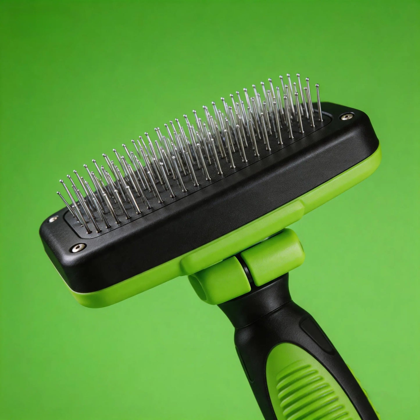 Self-Cleaning Pet Slicker Brush with One-Click Release for Dog and Cat Grooming