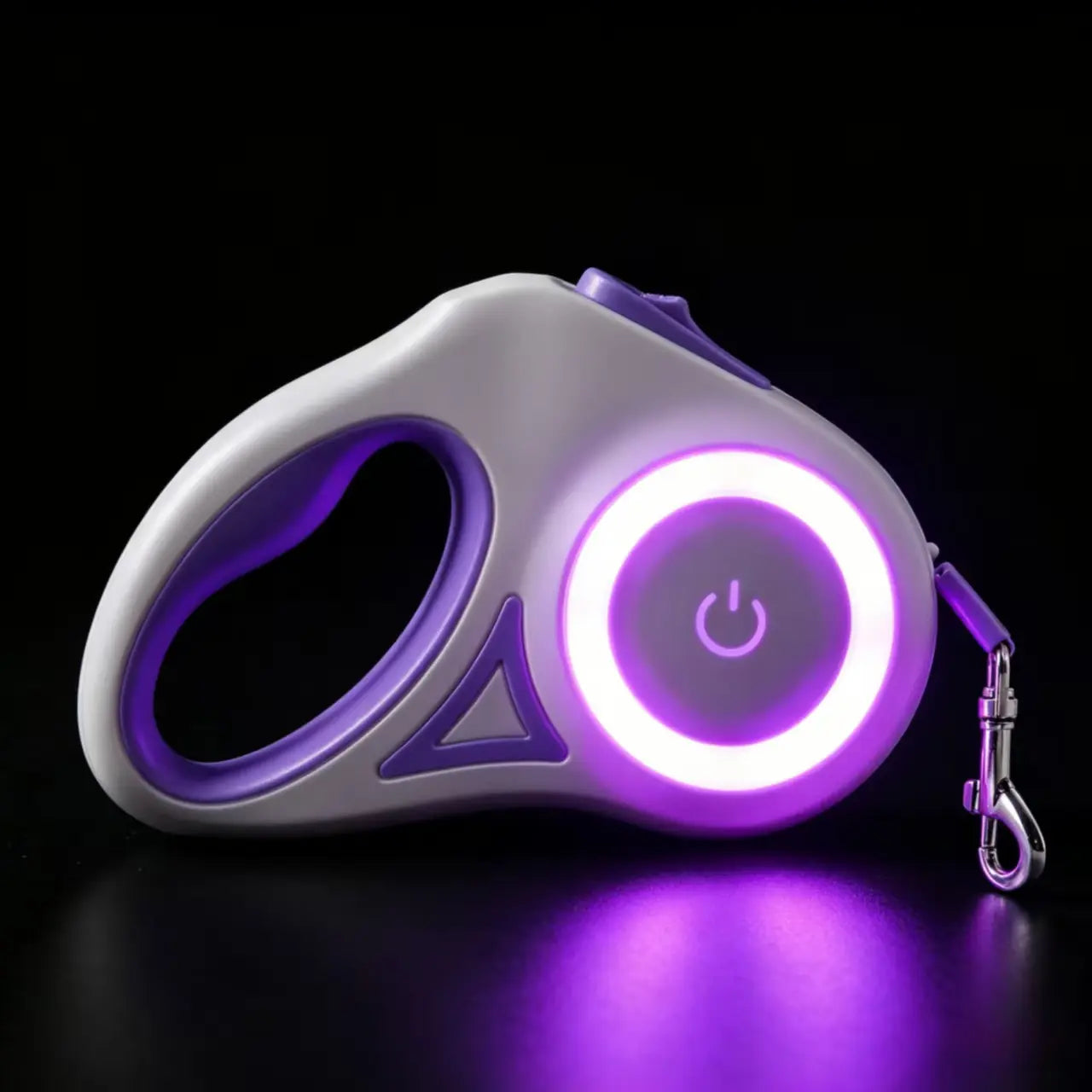Pawzseek LED Retractable Dog Leash for Safe Nighttime Walks