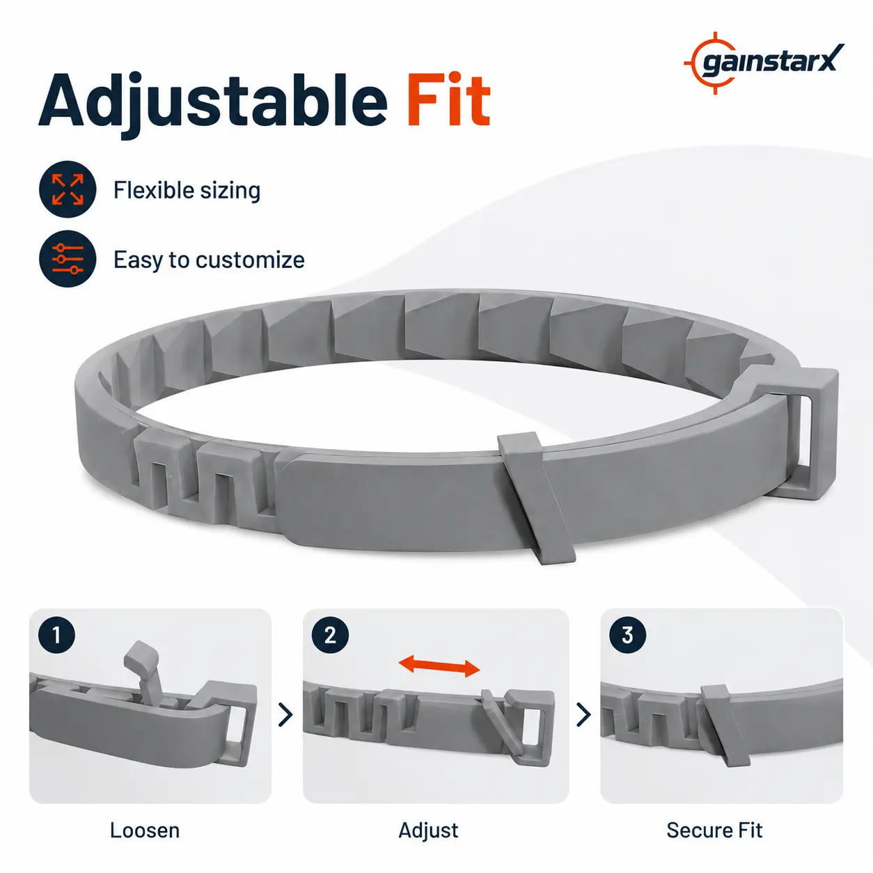 Gainstarx Adjustable Dog Collar for Large Dogs Over 18 lbs - Lightweight, Comfortable, and Scented for Everyday Walks and Outdoor Activities