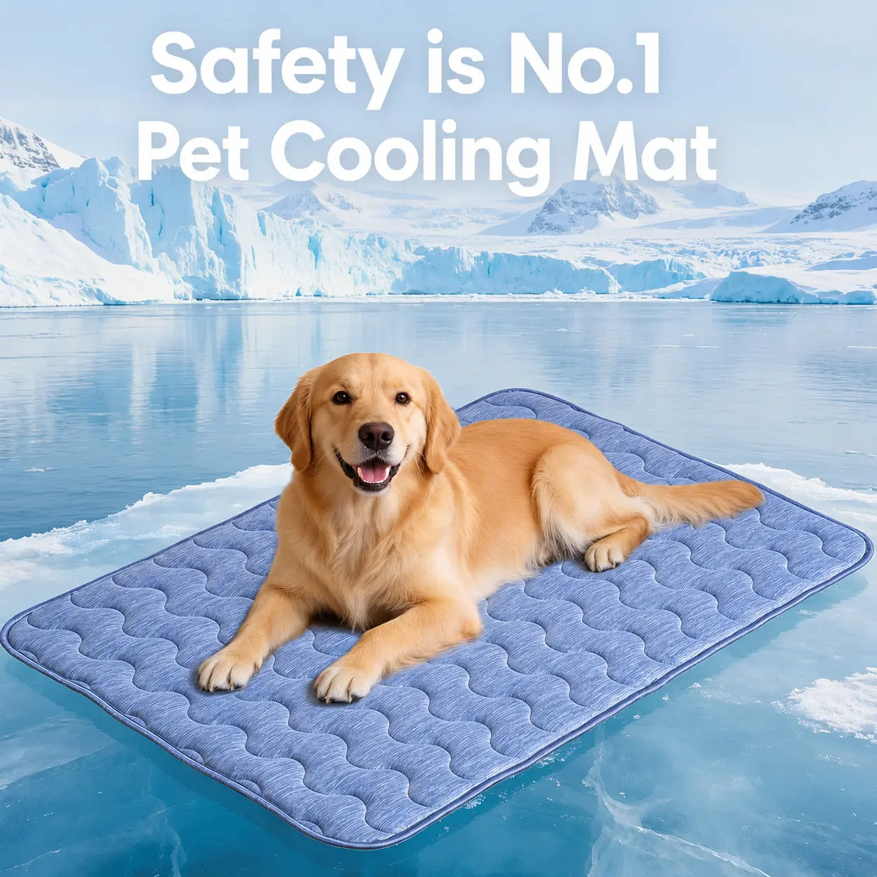Cooling Mat for Large Dogs, Q-MAX > 0.45 Thick & Durable Pet Cooling Pad, No Gel No Electric Safety Dog Blanket, Washable Non-Slip Summer Crate Bed