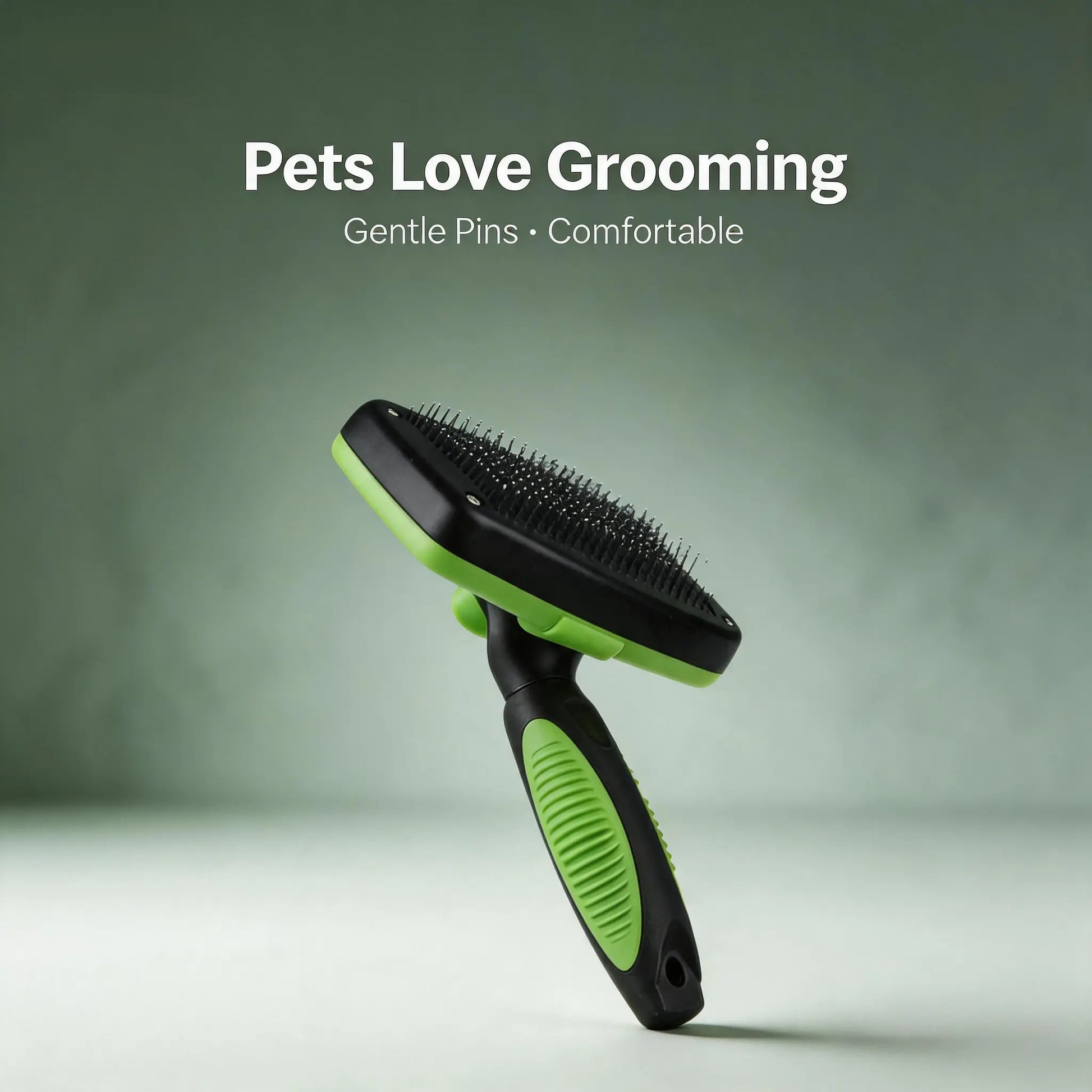 Self-Cleaning Pet Slicker Brush with One-Click Release for Dog and Cat Grooming